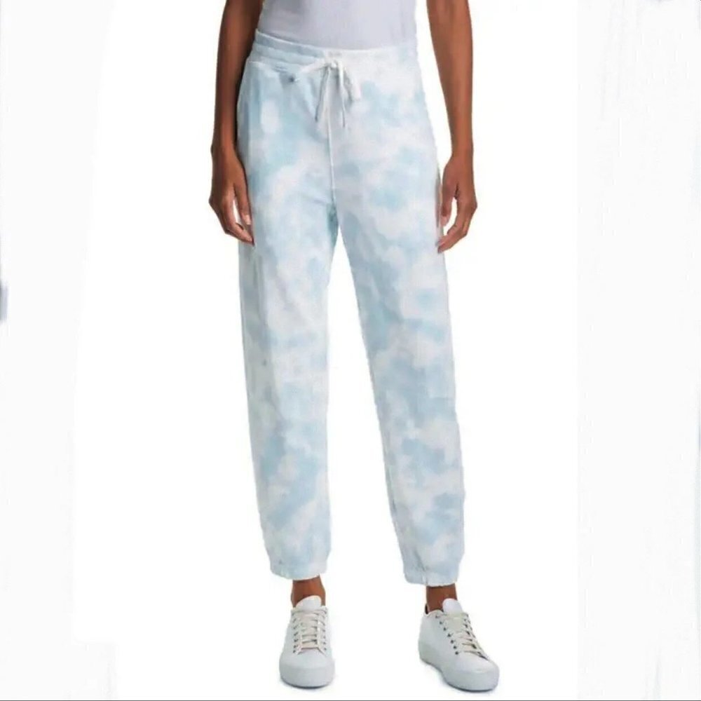 Rails Kingston jogger sweatpants knit light blue tie dye cozy women new XL